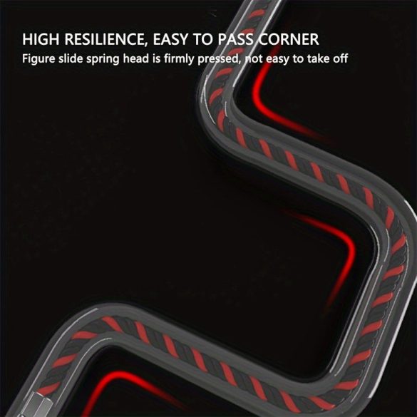 Villanyszerelő kábelhúzó szerszám, acél, nem fonott, tartós fém csatlakozók, rugalmas anyag a kábelek egyszerű behelyezéséhez és kihúzásához 10 M/32,8 Láb