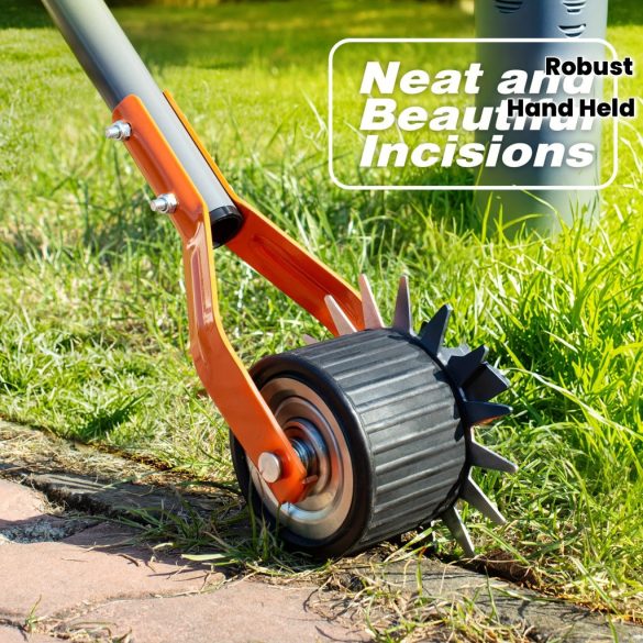 Kézi fűszegélyvágó 177 cm-es nyéllel – rozsdamentes szegélyvágó kerti utakhoz