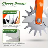 Kézi fűszegélyvágó 177 cm-es nyéllel – rozsdamentes szegélyvágó kerti utakhoz