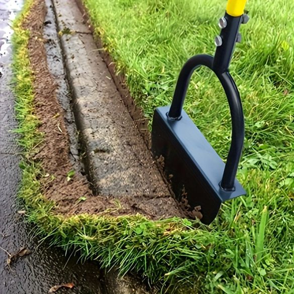 Kézi fűszegélyező lapát – Fogazott penge, ergonomikus markolat, kerti és lépcsővágáshoz