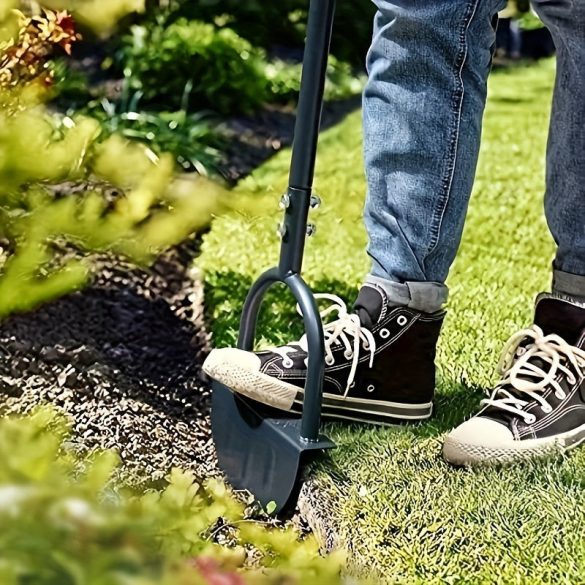 Kézi fűszegélyező lapát – Fogazott penge, ergonomikus markolat, kerti és lépcsővágáshoz