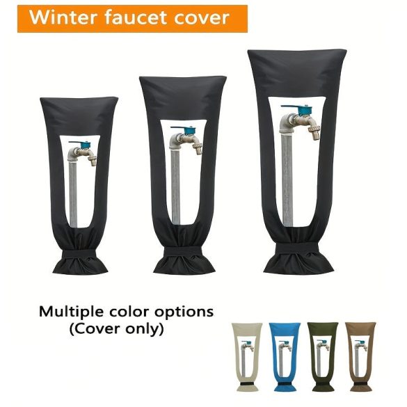 XXL téli csapfedél – 68×38 cm vízálló, szigetelt kültéri csapzokni, újrahasználható kivitel