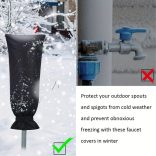 XXL téli csapfedél – 68×38 cm vízálló, szigetelt kültéri csapzokni, újrahasználható kivitel