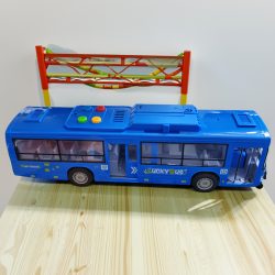30 cm-es Dupla Ajtós Játékbusz Fénnyel és Hanggal