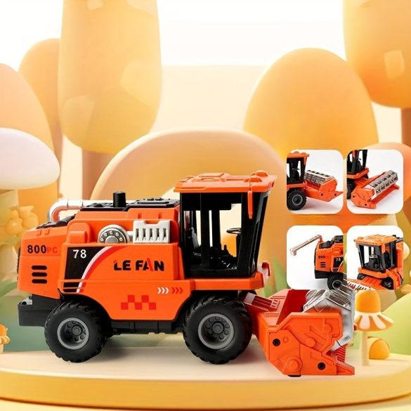 Játékautó Mérnöki Jármű Kombájnos Autó