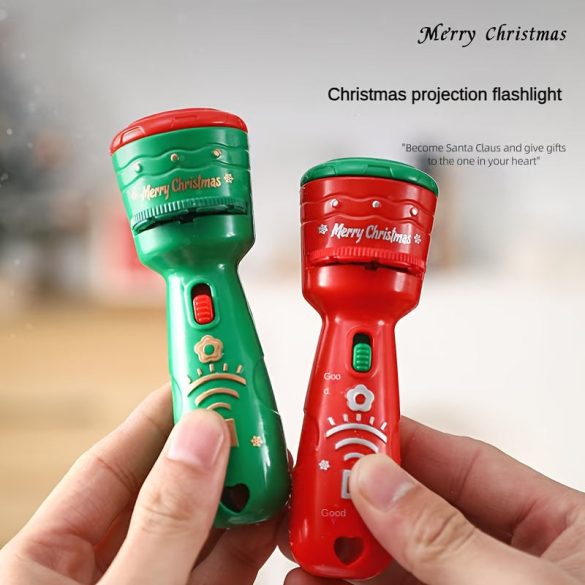 Karácsonyi gyerekek elektronikus projektor zseblámpa 24 mintával