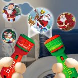 Karácsonyi gyerekek elektronikus projektor zseblámpa 24 mintával