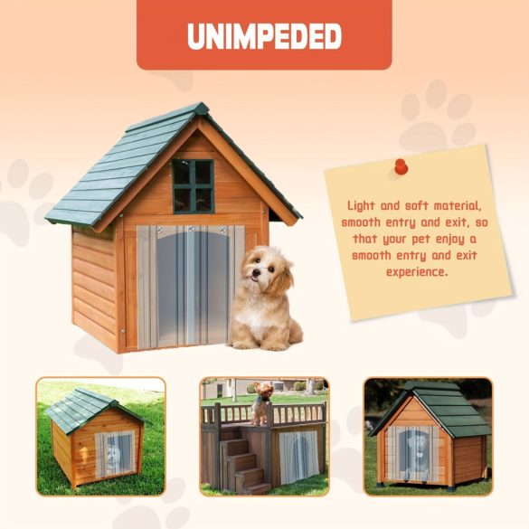 Átlátszó PVC Kisállat Ajtófüggöny