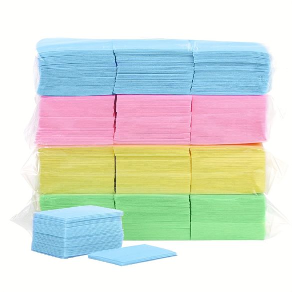 630 db eldobható körömtörlő körömlakk eltávolító szöszmentes puha párnák akril gél körömhöz