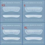 1 pár saroktartó betét, sarokpárna, túl nagy saroktartó cipő, puha sarokpárna betétek, magas sarkú bő tornacipőhöz, öntapadó