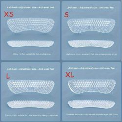   1 pár saroktartó betét, sarokpárna, túl nagy saroktartó cipő, puha sarokpárna betétek, magas sarkú bő tornacipőhöz, öntapadó