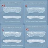 1 pár saroktartó betét, sarokpárna, túl nagy saroktartó cipő, puha sarokpárna betétek, magas sarkú bő tornacipőhöz, öntapadó