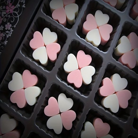 1db 55 lyukú 3D jégkocka tálca mini szív szilikon forma csokoládé fondant forma tészta zselé keksz sütő torta díszítő eszközök