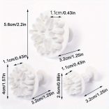 3 részes hópehely alakú rugós kekszvágó készlet, műanyag karácsonyi témájú gumicukor formák az ünnepi sütéshez