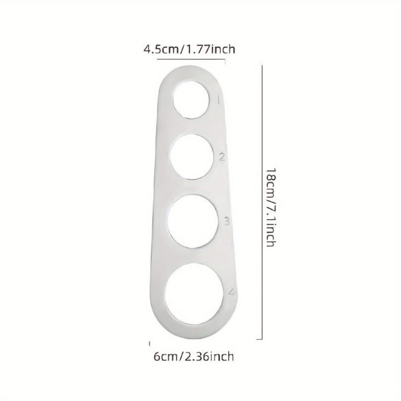 1db, Limiter tésztamérő, rozsdamentes acél tészta mérőeszköz, spagetti mérő, újrafelhasználható tészta adagszabályozás, konyhai kütyük, cikkek, háztartási konyhai eszközök, konyhai kellékek