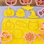 8 darabos Halloween Süteményszaggató kiszúró Készlet