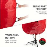 Karácsonyfa tároló táska cipzárral