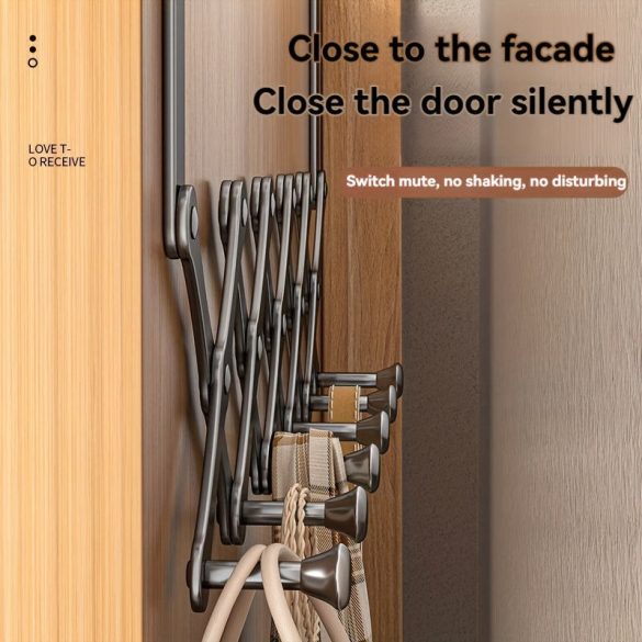 Ajtóra szerelhető szervező 6db akasztóval