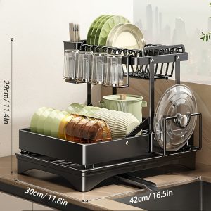 Tágas 2 szintes edénytartó 360°-ban forgatható kifolyóval