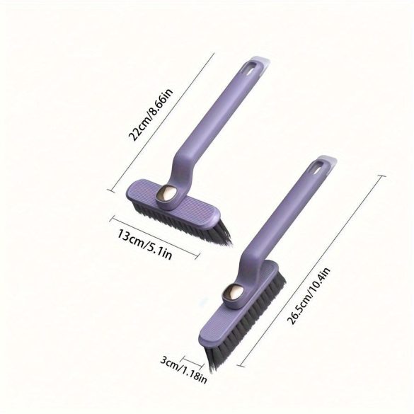 2 az 1-ben multifunkcionális forgó tisztítókefe forgó fejekkel