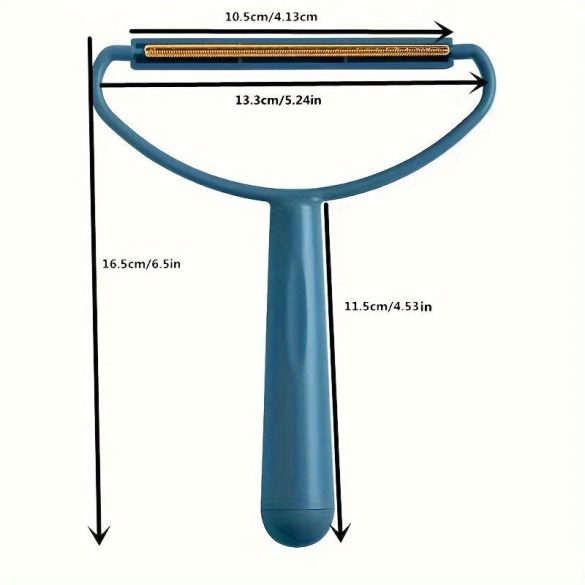 Kétoldalas szöszeltávolító kefe