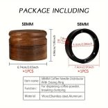 Espresso kávékeverő készlet fa talppal