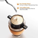 Dupla rétegű rozsdamentes acél kávészűrő csésze