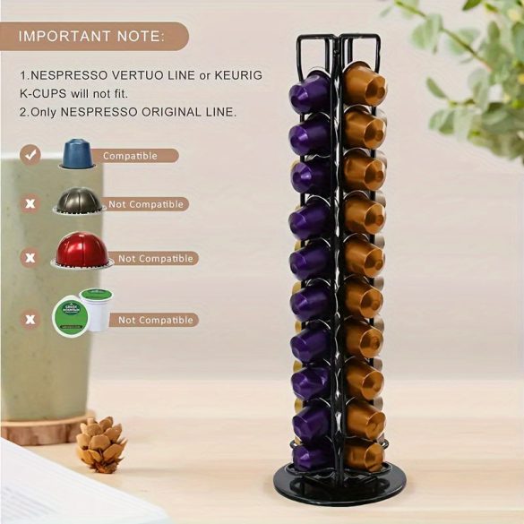 Forgatható Nespresso Kávékapszula Tartó állvány