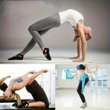 Balett Tánc Rózsaszín Szilikon Csúszásmentes Zokni