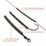 Tartós matt szilikon hőre zsugorodó cső pontyhorgászáshoz