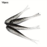 10 db élethű puha horgászcsali ólomhorgokkal