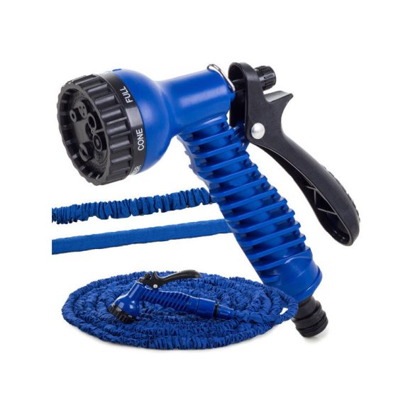 Kerticső 4-8m x-hose locsolófejjel - Kerti tömlő flexibilis anyagból, öntözéshez, kert locsoláshoz, tartós kivitelben.