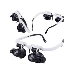   Professzionális Nagyító Szemüveg LED-del 8x–23x – Javításhoz és Szereléshez