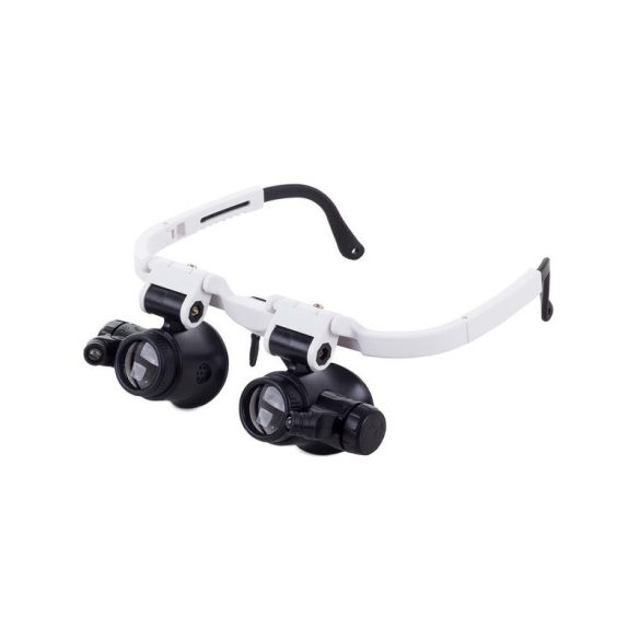 Professzionális Nagyító Szemüveg LED-del 8x–23x – Javításhoz és Szereléshez