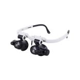 Professzionális Nagyító Szemüveg LED-del 8x–23x – Javításhoz és Szereléshez