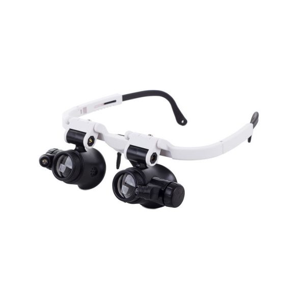 Professzionális Nagyító Szemüveg LED-del 8x–23x – Javításhoz és Szereléshez