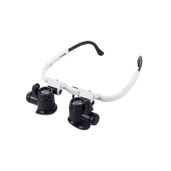 Professzionális Nagyító Szemüveg LED-del 8x–23x – Javításhoz és Szereléshez