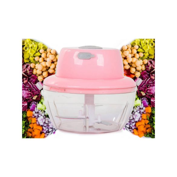 Elektromos Zöldségaprító és Hagymaaprító – USB Tölthető, Rozsdamentes Acél Pengével