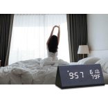 Digitális Ébresztőóra Hőmérséklet- és Páratartalom Mérővel – LCD Kijelzős Asztali Óra