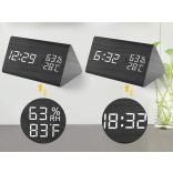 Digitális Ébresztőóra Hőmérséklet- és Páratartalom Mérővel – LCD Kijelzős Asztali Óra