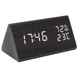 Digitális Ébresztőóra Hőmérséklet- és Páratartalom Mérővel – LCD Kijelzős Asztali Óra