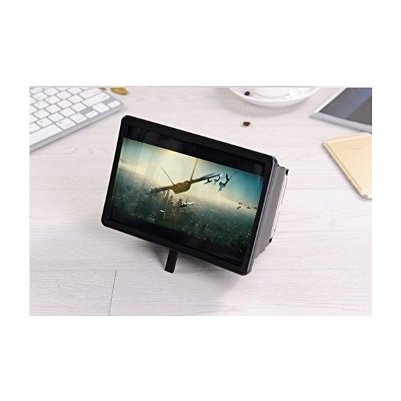 Teleszkópos mobiltelefon kijelző nagyító - Fekete