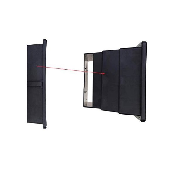 Teleszkópos mobiltelefon kijelző nagyító - Fekete