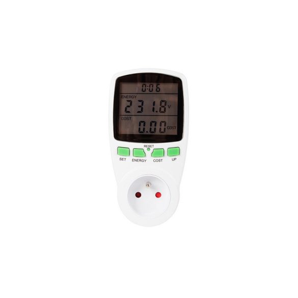 Wattmérő elektromos mérő LED világítással