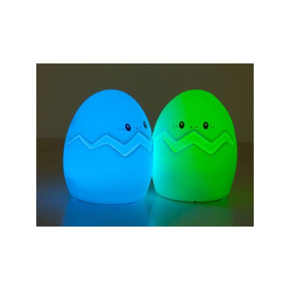 LED éjszakai fény gyerekeknek érintésérzékeny RGB tojás