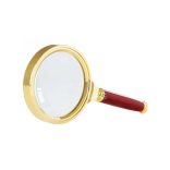 Klasszikus kezelésű nagyító 80mm arany üveg elegáns