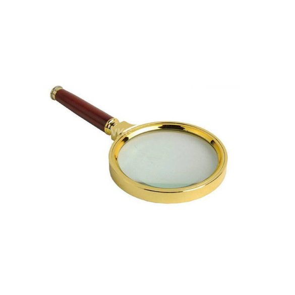 Klasszikus kezelésű nagyító 80mm arany üveg elegáns