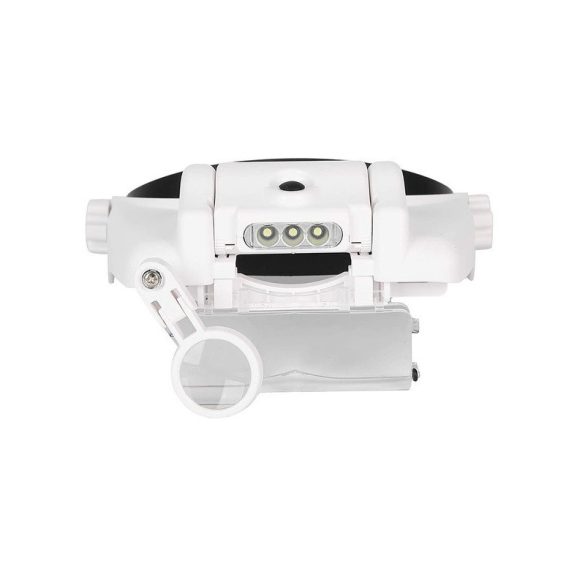 Fejlámpás fejvédő luxus 3 LED 11.5x