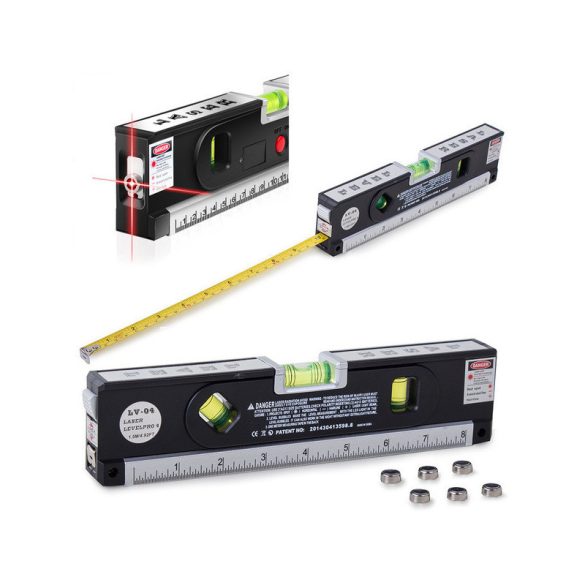 Lézer szintező LED világítással 24 cm