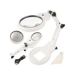   Ékszerész asztali nagyító 12x 8x 18 led usb-al több korosztály számára